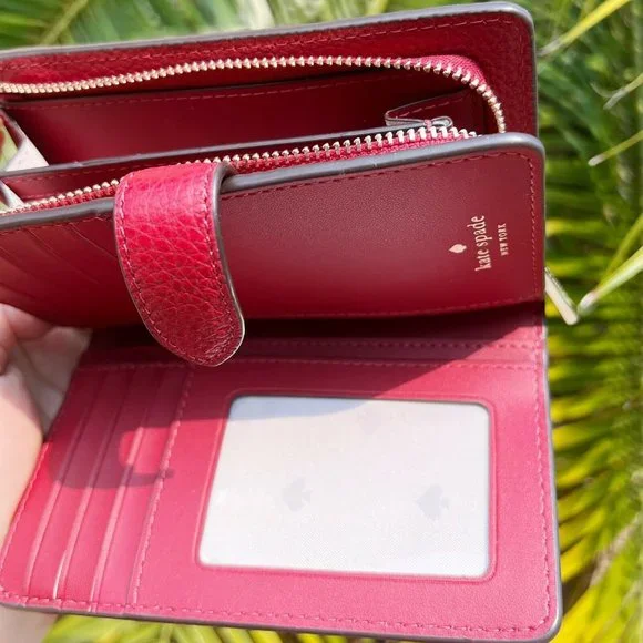 Kate Spade Medium Compact Bifold Wallet Leather - Picture 2 of 5